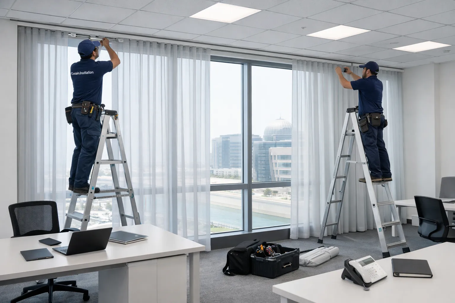 Professional Motorized Curtain Installation in Dubai