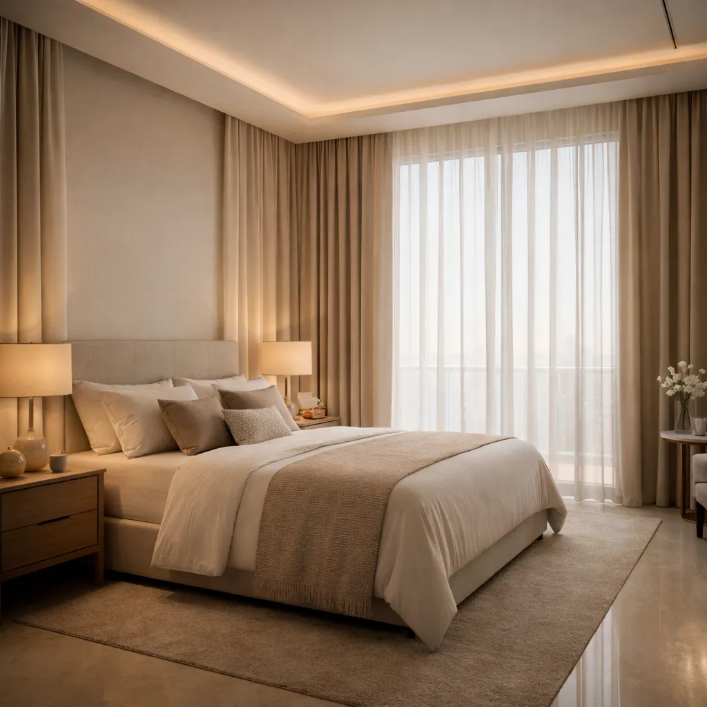 bedroom sheer curtains blackout uae Dubai abu dhabi