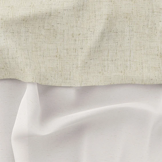 Electric Bijou Linen Oatmeal & Neutral Double Roman Blind