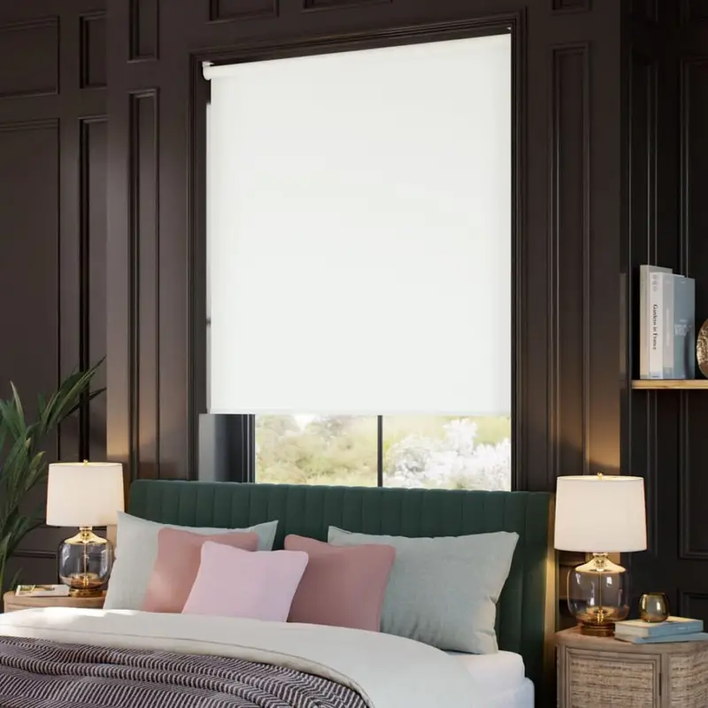 Kendal Blackout Powder White Roller Blind