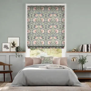 William-Morris-Pimpernel-Blush-Roman-Blind1