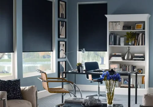 Blackout roller blinds in Dubai bedroom